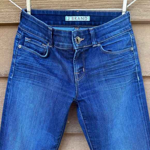 J Brand "Love Story Bell Bottoms" Womens Flared Jeans Size 26 Blue Denim Cotton - Picture 6 of 15